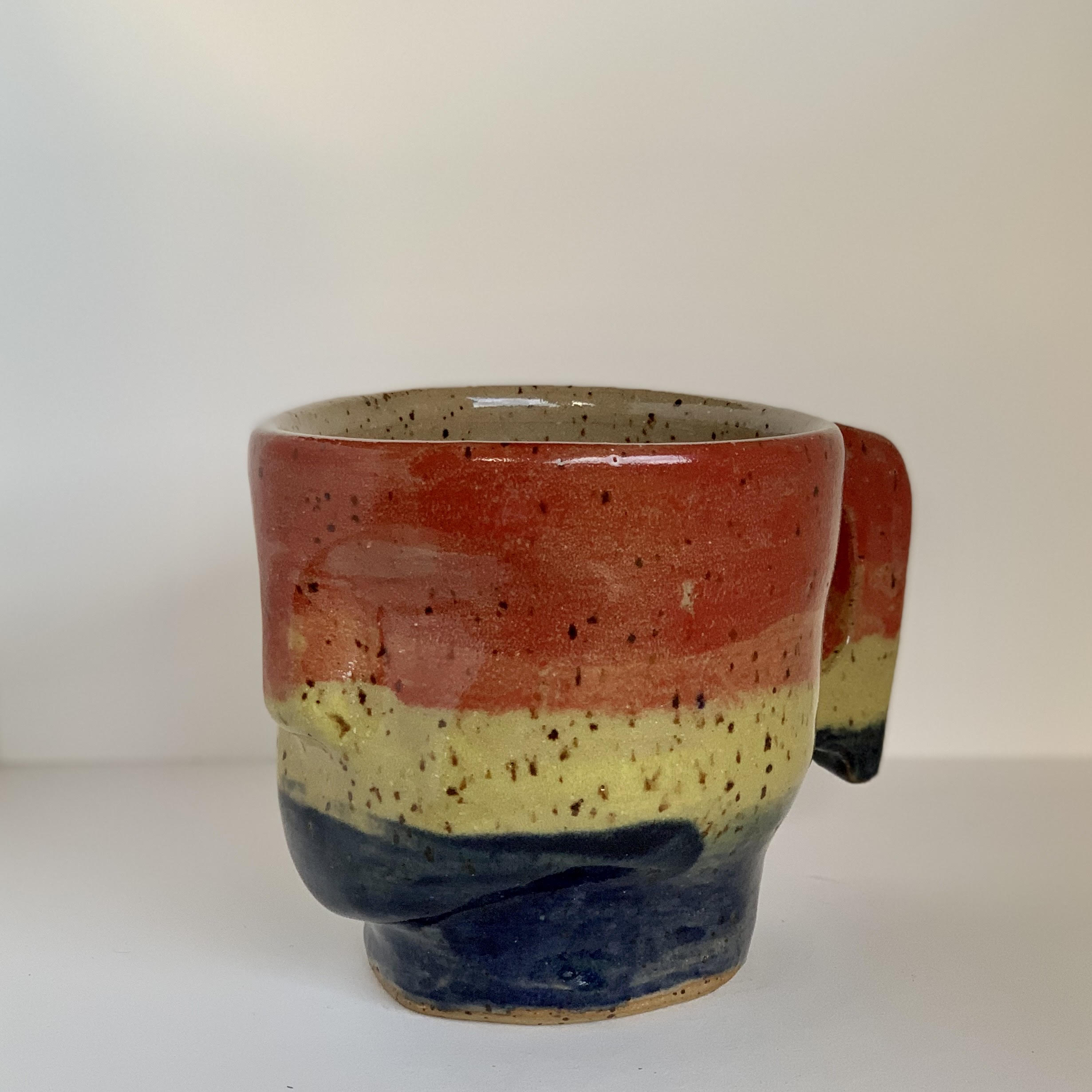 Rainbow Mug on Speckled Brownstone Clay